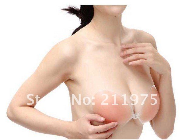 HOT Sale STAR bra straps,New 1 pair Sexy Invisible Self-Adhesive Strapless Silicone Breast Form Enhancer Bra , Size ABCD Cup