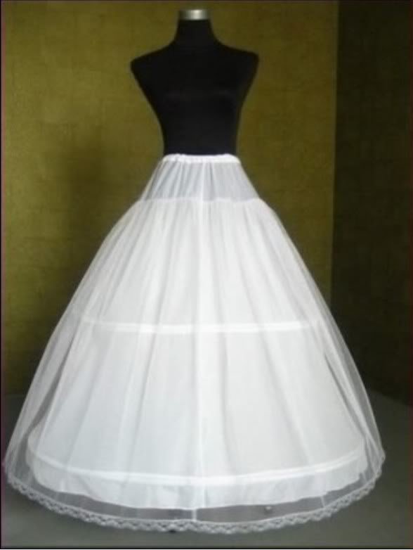 Hot sale The new high quality 3 HOOPS / 2 layer the bride wedding petticoat petticoat lining cloth