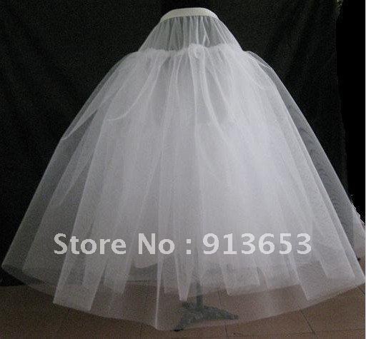 Hot sale Unique design Newest Gorgeous Sweep/Brush NO-hoop Wedding accessories petticoat crinoline Bridal Accessories sweetheart