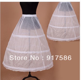Hot sale white Wedding Gown  Petticoat Crinoline Underskirt 3-Layers