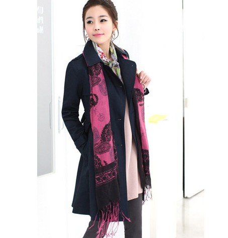 Hot Sale Wholesale Cheap Korean Style Elegant Lady Double Breasted Collar Trench clothes for somens TJI9970B