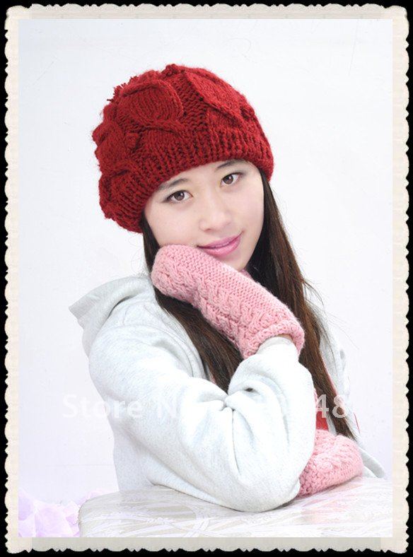 hot sale women hat winter hat cute ball knitted hat wholesale