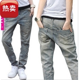 Hot sale Women's 2012 new arrival popular loose trousers leisure denim jeans wholesale free shipping size S-XL