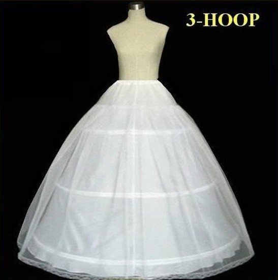 hot salel 3-Hoop Bridal PETTICOAT,adjustable /crinoline wholesalewedding dress petticoat/retai D08002