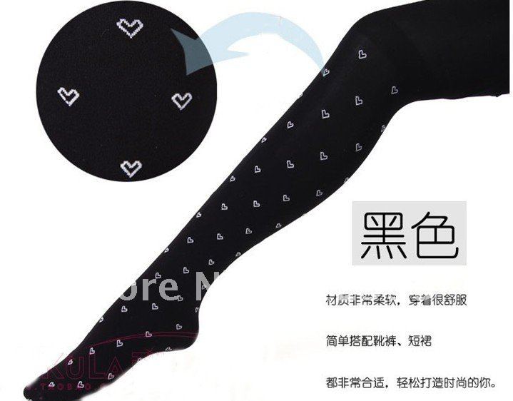 HOT SALES Autumn and Winter Hollow out leggings sexy Stockings with heart siamesed velvet stockings 6pcs/lot free shipping