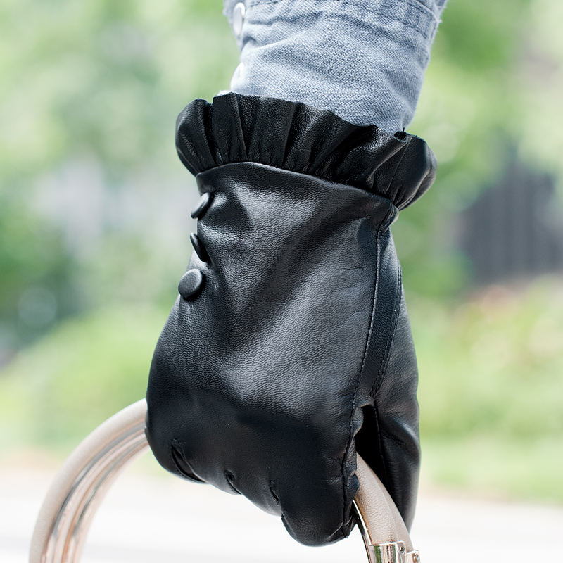 Hot sales!Classic women's suede genuine leather gloves velvet thermal winter