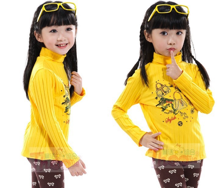 HOT SALES ! kids cotton blouses free shipping baby inside wear blouses,Guaranteed 100% top quality children clothes