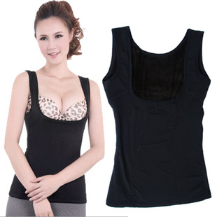 Hot Sales Warm Shapewear Thicken and Non-inverted Velvet Slim Vest Body Building Underwear