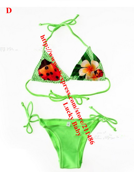 HOT SALES !!! wholesale 12sets/lot baby swimwear FREE SHIPPING baby girls bikini sets,Ladybug 5 Styles choose