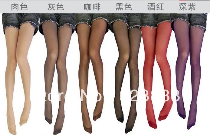 Hot salling Hot-selling stockings high quality velvet multicolour candy plus crotch pantyhose socks