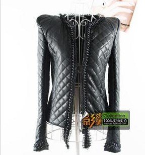 Hot  sell  2012  New fashion  Women's   Leather Jacket /Lady Coat /Outerwear ,Store NO 413092