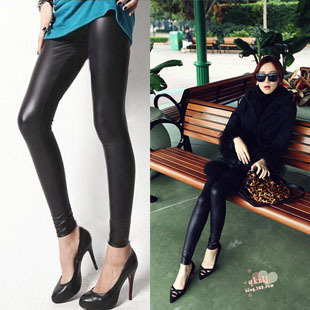 HOT SELL!!!!2013 matt faux leather ankle length legging women's sexy leggings free shipping