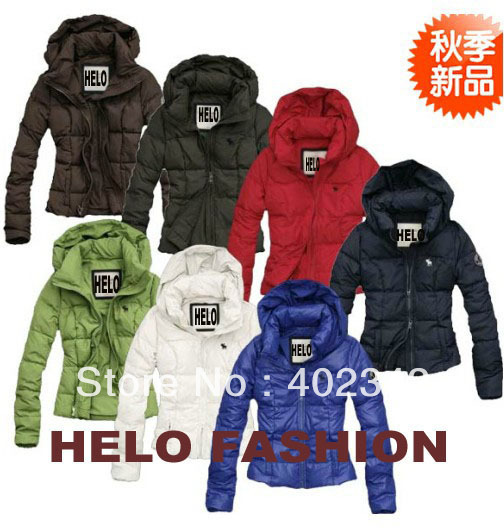 Hot Sell Free Shipping Winter Fashion Women's Down Coat With A Hoody White Duck Down Padded Coat Jacket Outerwear 9 Colors S M L