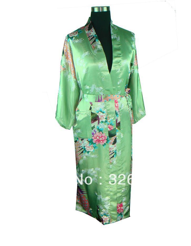 HOT SELL New Chinese Women's Silk Satin hand painting intimate&Sleep kimono robe gown Nightwear size  S-3XL S0033