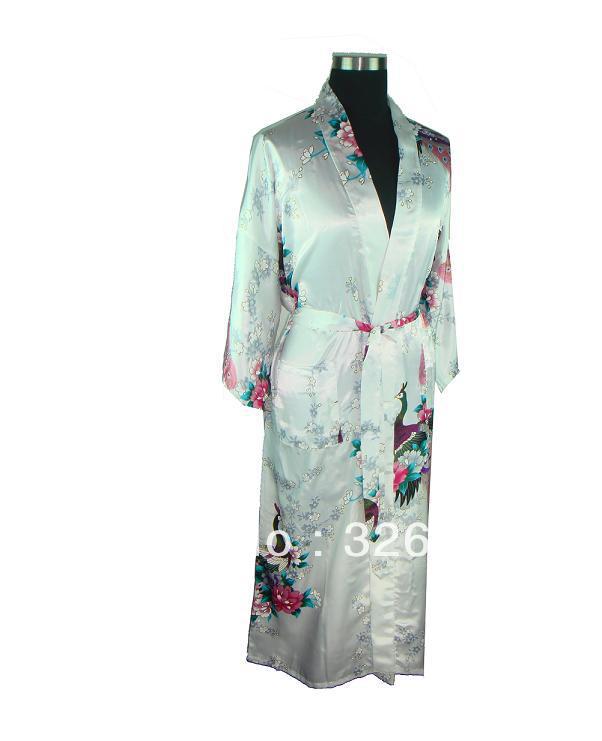 HOT SELL New Chinese Women's Silk Satin hand painting intimate&Sleep kimono robe gown Nightwear size  S-3XL S0036