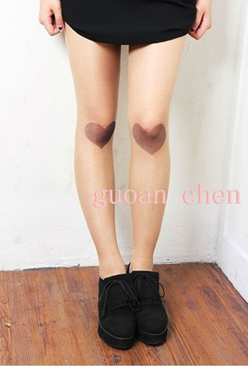 Hot Sell!!! New Tattoo Pantyhose Stockings Tights Leggings Stockings Hearts