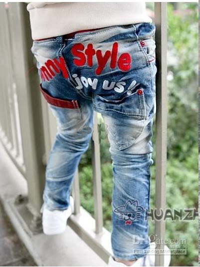 Hot sell spring 2013 autumn and winnter baby jeans  Free shipping (5 pieces/lot)