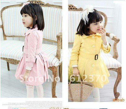 Hot sell spring autumn QS002 new arrival girls Outerwear & Coats ,Trench coats children's garments/free shipping