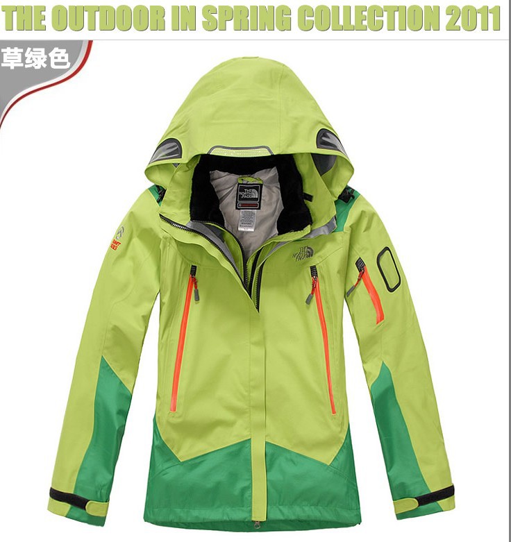 HOT SELL Women  outdoors catena  jacket WITH HOODD 2+1 Jacket Green SIZE S-XXL  No:2018