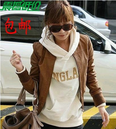 Hot-selling 2012 slim short design casual nubuck leather clothing outerwear