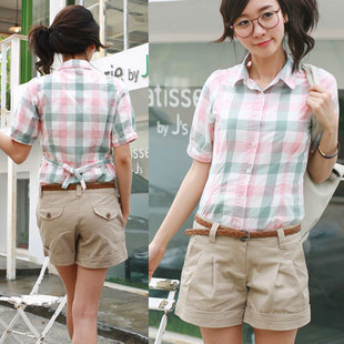 Hot-selling 2012 summer new arrival women shorts roll-up hem shorts casual shorts