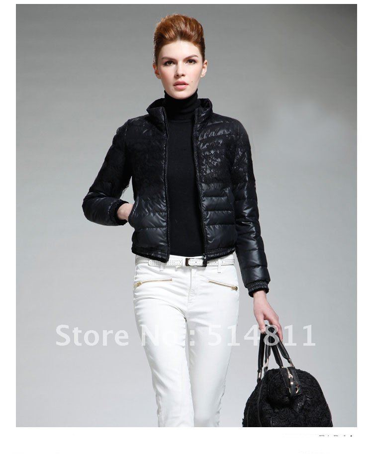 Hot selling!2012 winter Brand fashion  short design slim women down jacket,warm down coat , FREE SHIPPING