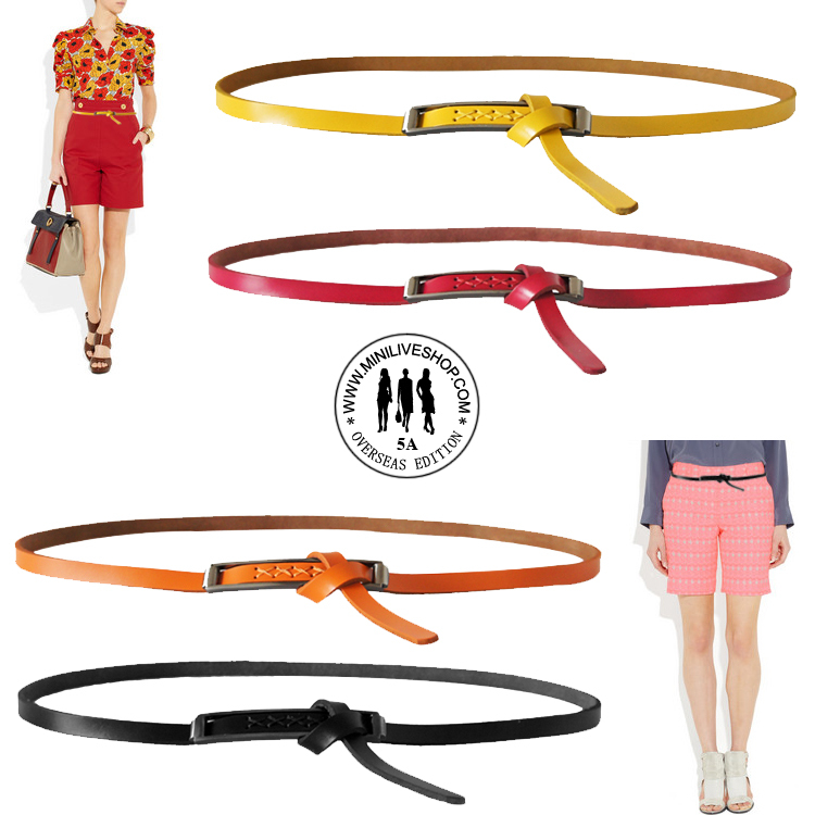 Hot-selling 2013 female strap belt genuine leather first layer of cowhide tieclasps all-match brief Women strap