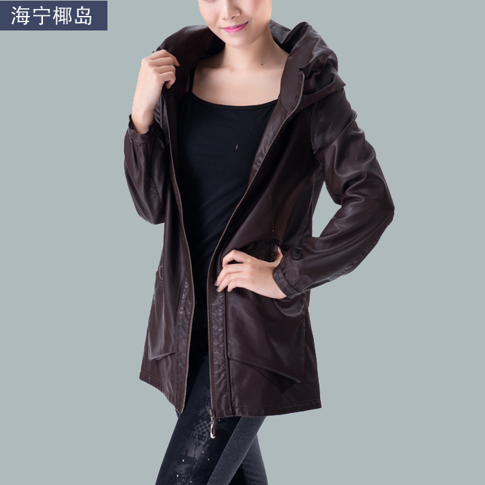 Hot-selling autumn leather clothing female slim medium-long women's genuine leather genuine leather clothing sheepskin outerwear