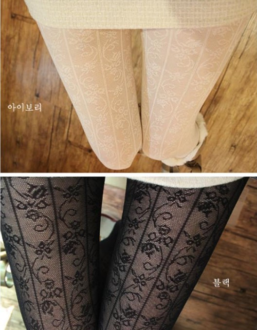 Hot-selling !!!!!!!autumn ultra-thin black white sexy vintage lace silk socking