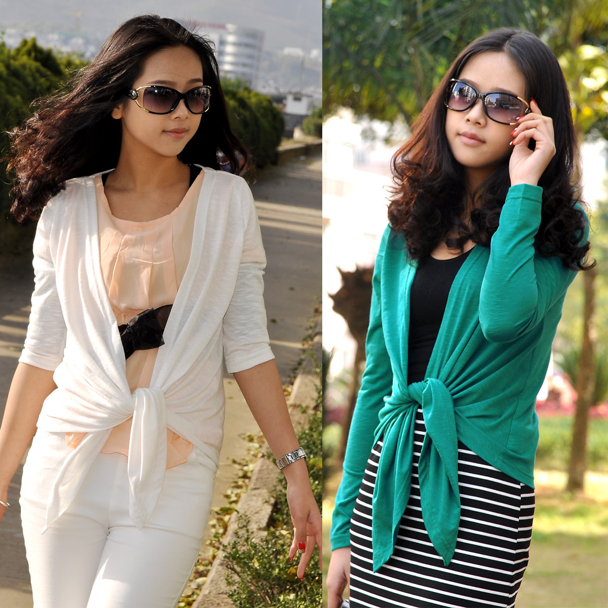 Hot-selling ! bamboo cotton air conditioning shirt  cardigan sun protection clothing sun shirt female thin sleeve length