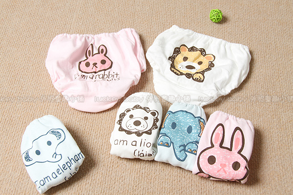 Hot-selling child 100% cotton panties baby shorts male child female child briefs bread pants 1 - 5