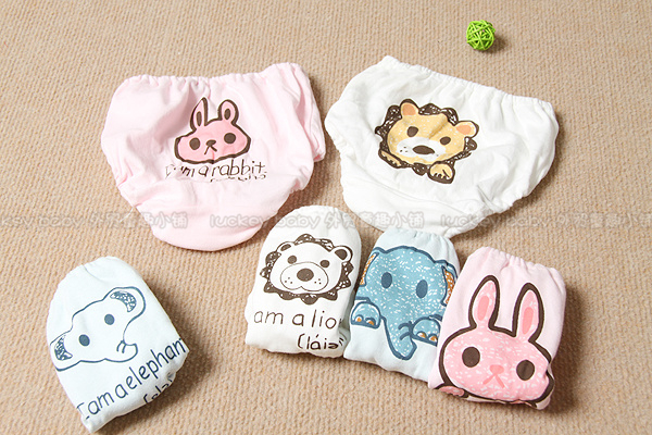 Hot-selling child 100% cotton panties baby shorts male child female child briefs bread pants 1 - 5