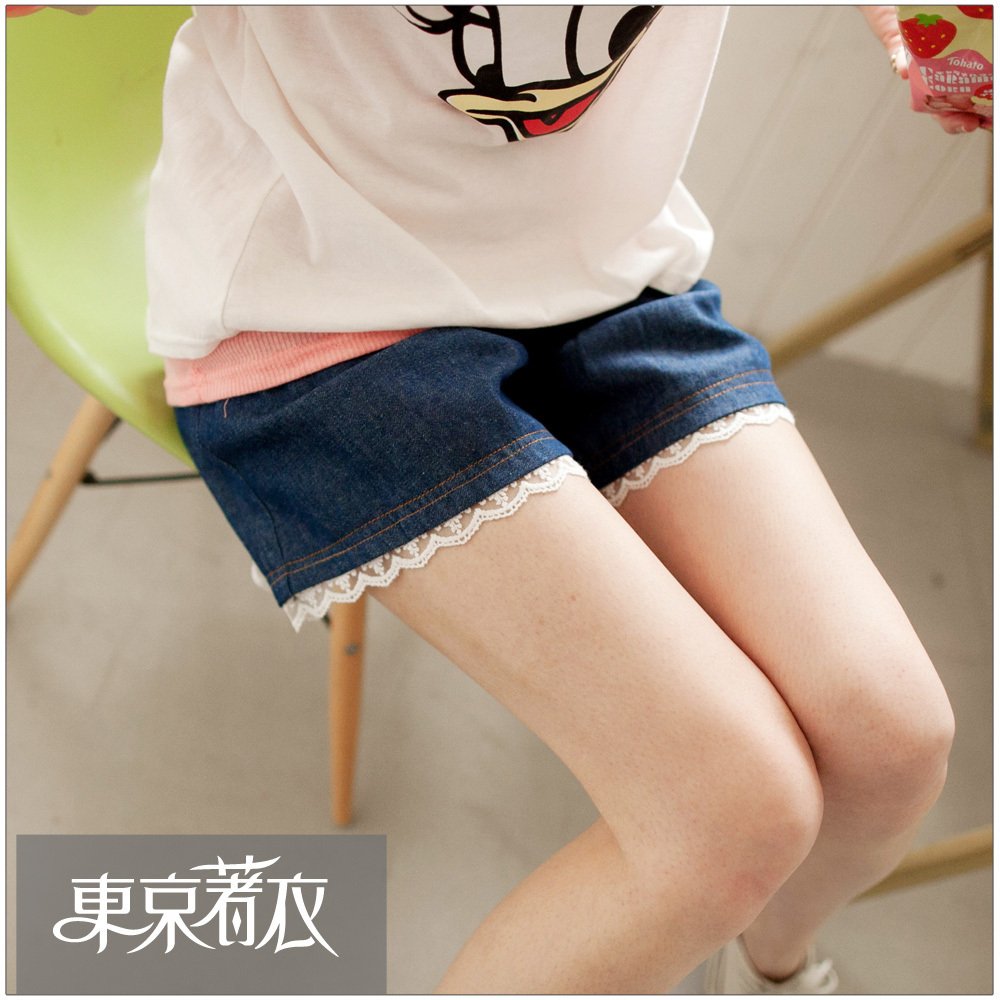 Hot-selling clothing spring buckle tannase shorts 2000060