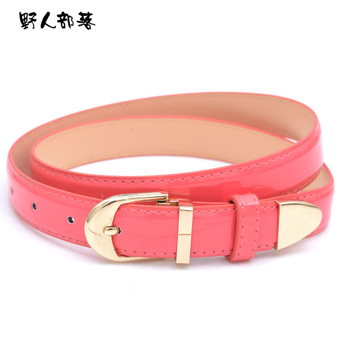 Hot-selling fashion japanned leather strap Women decoration women's thin belt fashion all-match brief 6355