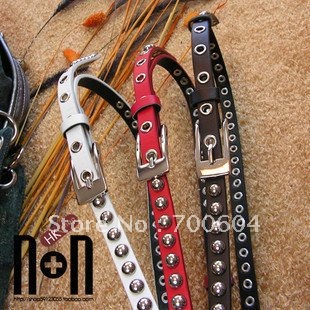 Hot selling Fashion ladies waistband multicoulors slim revit Pin Buckle Faux Leather belt