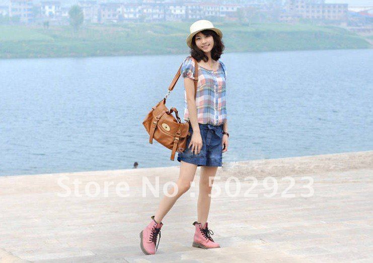 Hot selling fashion women O-neck plaid one piece shorts new shirt cotton Jumpsuits,free shipping