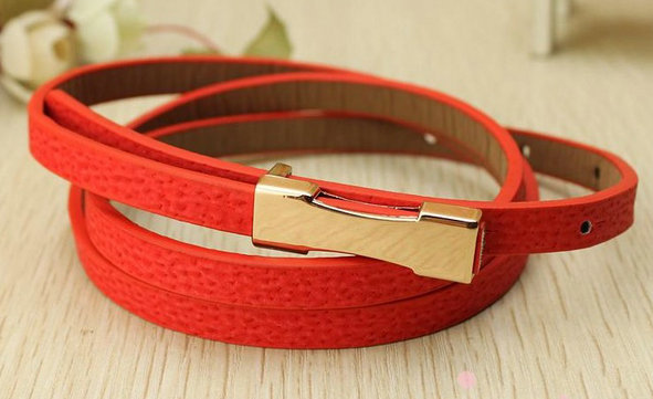 Hot selling!! fashion women's Pigskin belts,lady's thin belts,soft leather skinny belts,free shipping