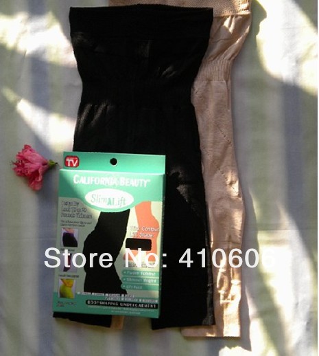 Hot selling!Free Shipping 500pcs/lot, As Seen On TV Wholesale Beige and black Slim n lift/Slim Pants Body Shaper