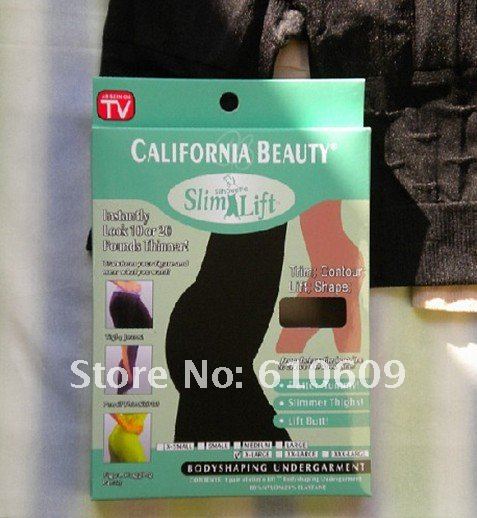 Hot selling!Free Shipping 50pcs/lot, Slim N Lift California Beauty SUPREME SLIMMING As Seen On TV Wholesale Beige and black