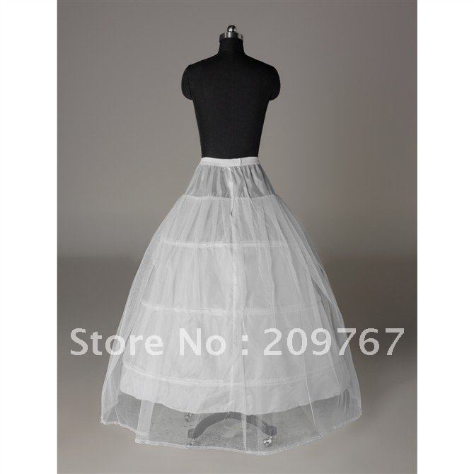 Hot Selling Full Length Two Layers Tulle Net Satin Inside Ball Gown Petticoat