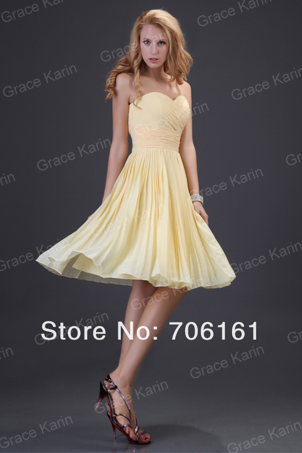 Hot Selling  ! GK Sexy Strapless Chiffon Pleated Bridesmaid  Prom Ball Party Dress Evening 8 Size CL3822
