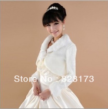 Hot Selling Grace Faux Fur Bolero Bridal Wedding Wrap Shawl Jacket Coat Free Shipping Retail