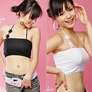 Hot-selling lace flower halter-neck shoulder strap pectoral girdle underwear belt summer candy color
