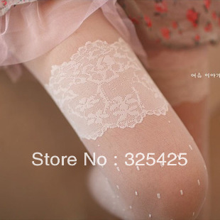 Hot-selling lace jacquard pantyhose spring and autumn sexy leggings vintage transparent thin white stockings free shipping