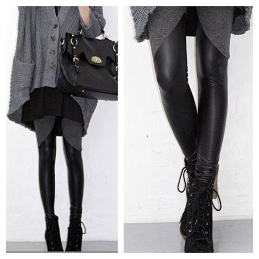 Hot-selling legging faux leather legging patchwork legging ankle