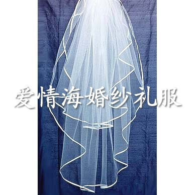 Hot-selling love sea wedding accessories bridal accessories edge veil