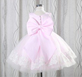hot selling!  Lovely pink  shoulder knee lenght wedding girl dress  kid perform wear  -y-010