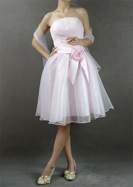 Hot-selling pink short design wedding dress marriage dress short design bridesmaid dress
