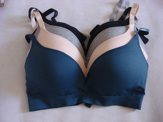 Hot-selling plus size seamless push up none single-bra sports trimesters underwear thin