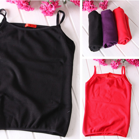 Hot-selling plus velvet thickening women's thermal spaghetti strap vest underwear brushed wool velvet slim